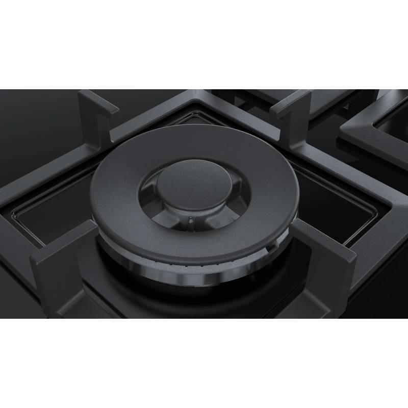 بوتاجاز مسطح غاز Bosch Series 6 مقاس 75 سم، زجاج مقوى، 5 شعلة – PPQ7A6B20