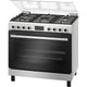 بوتاجاز غاز Bosch Series 6 مقاس 90 سم، 5 شعلات، ستانلس ستيل – HGP3I8W50S