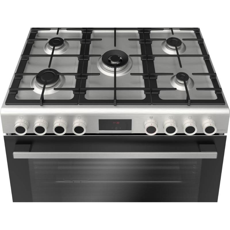 بوتاجاز غاز Bosch Series 6 مقاس 90 سم، 5 شعلات، ستانلس ستيل – HGP3I8W50S