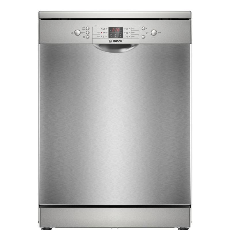 Bosch Series 2 Freestanding Dishwasher 60cm, 13 Place Settings, 6 Programs, Brushed Steel Anti-Fingerprint – SMS26AI00V