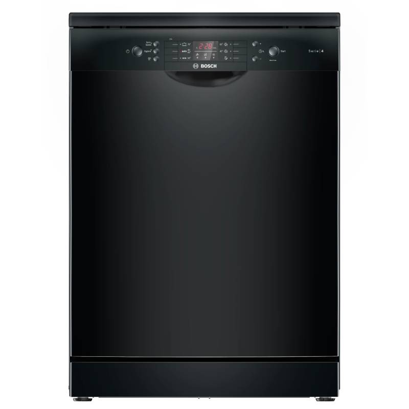 Bosch Series 4 Dishwasher 60cm, 14 Place Settings, 6 Programs, , SMS46NB20V - Black