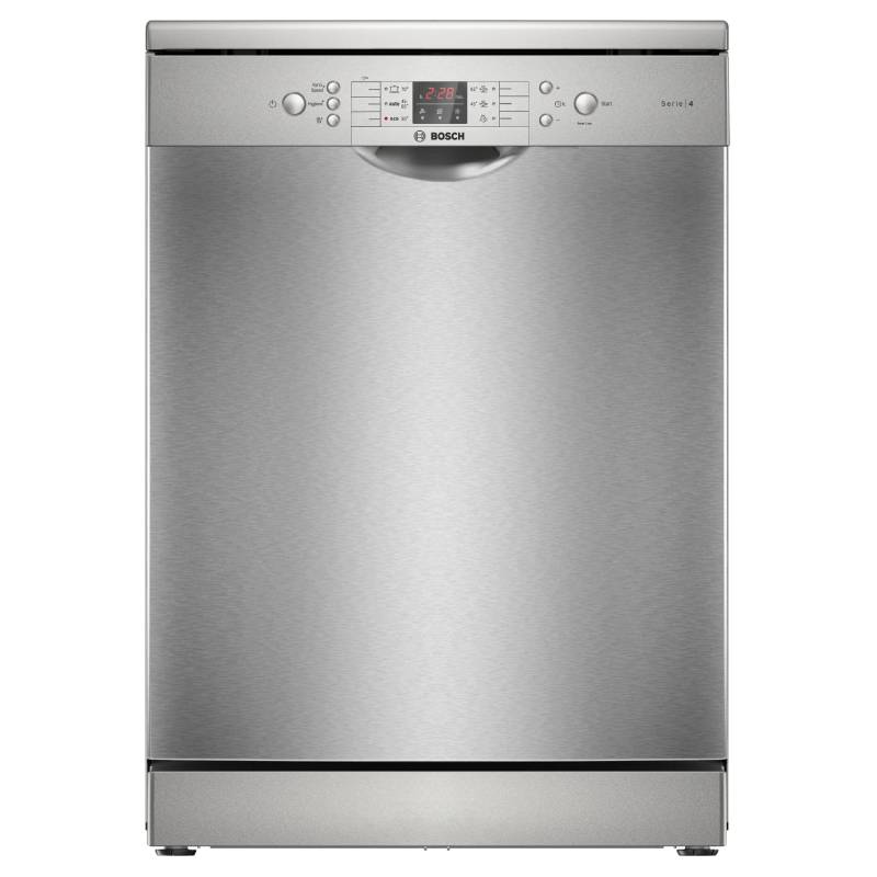 Bosch Series 4 Freestanding Dishwasher 60cm, Brushed Steel Anti-Fingerprint , SMS46NI20V -