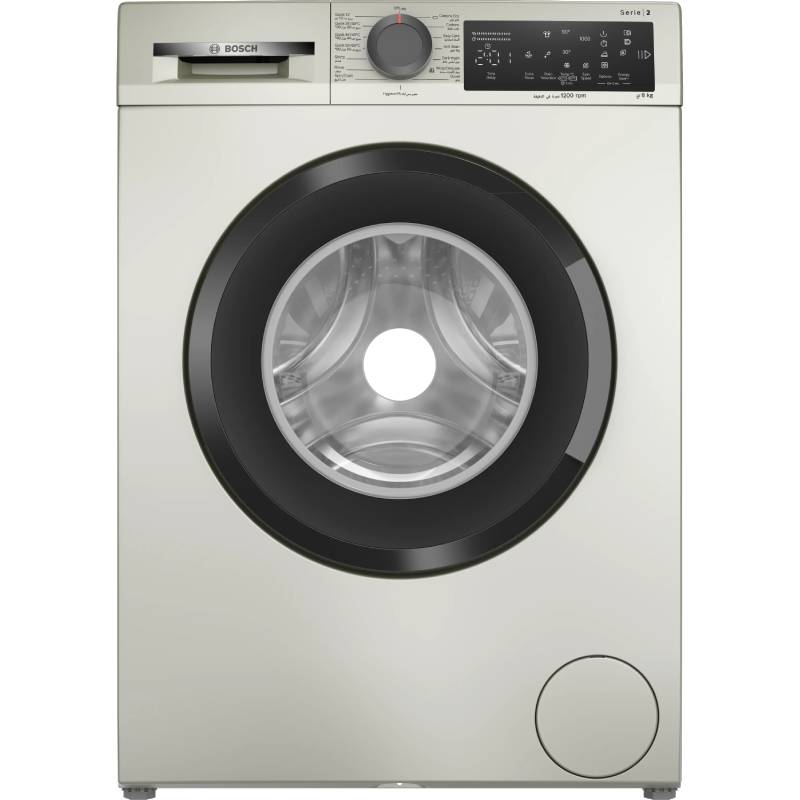 غسالة ملابس Bosch Series 2 تحميل أمامي 8 كجم – فضي Inox – WLZ2421SEG