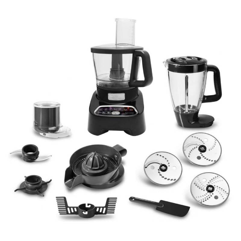 محضر طعام Moulinex Double Force، 1000 وات، 36 وظيفة، FP8268EG - أسود