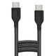 Smart Gate Braided USB-C to USB-C Cable, Fast Charging, Shielded, 3M - Black