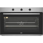 فرن Beko بلت إن غاز 90 سم 96 لتر مع شواية , BBWHT12106XS - ستانلس ستيل