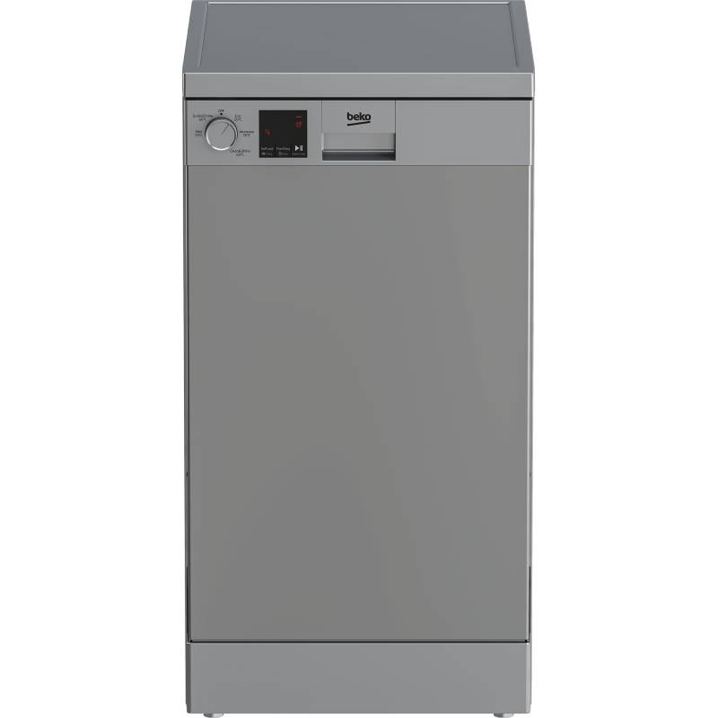 Beko Dishwasher 10 Place Settings 45cm 5 Programs , DVS05020S - Silver