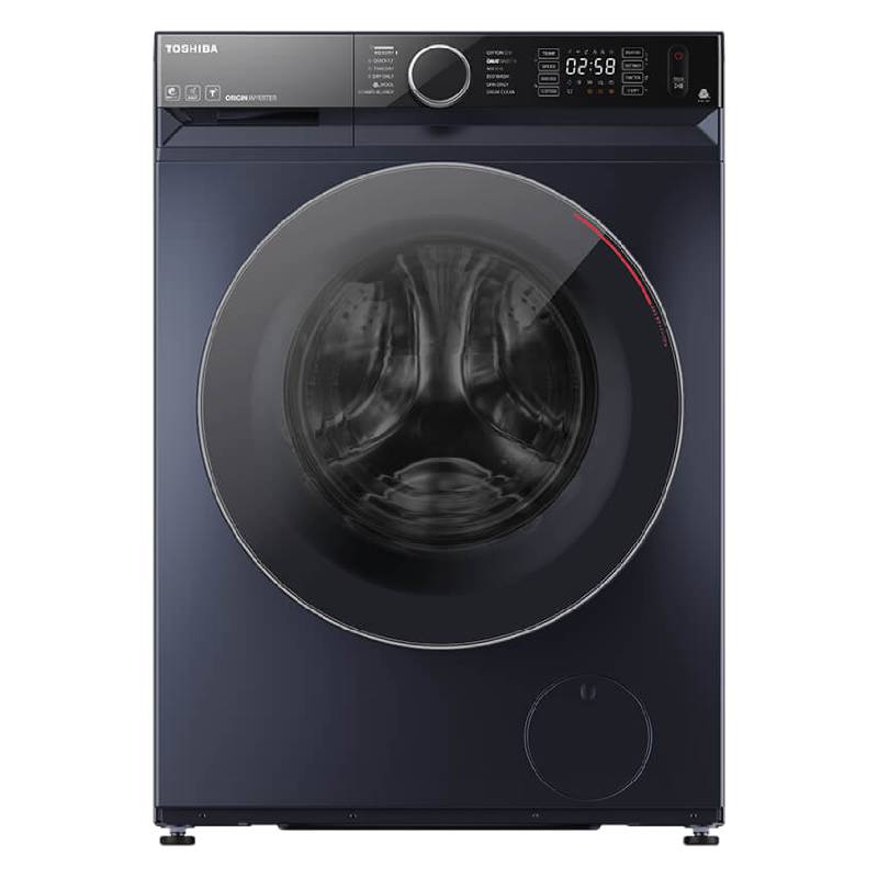 غسالة ومجفف Toshiba تحميل أمامي 9 كجم غسيل / 6 كجم تجفيف 1400 لفة واي فاي إنفرتر – TWD-BM100GF4EG(MK) – رمادي 