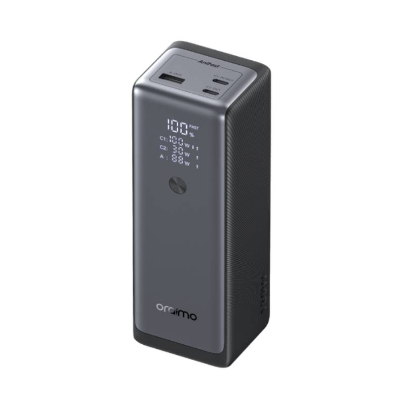 باور بانك Oraimo PowerJet 130 سعة 27600 مللي أمبير 130 وات شحن سريع – أسود