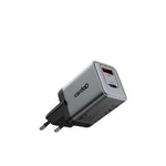 شاحن حائط Cardoo بقوة 45 وات PD بمنفذي USB-C وUSB-A – أبيض