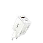 شاحن حائط Cardoo بقوة 45 وات PD بمنفذي USB-C وUSB-A – أبيض