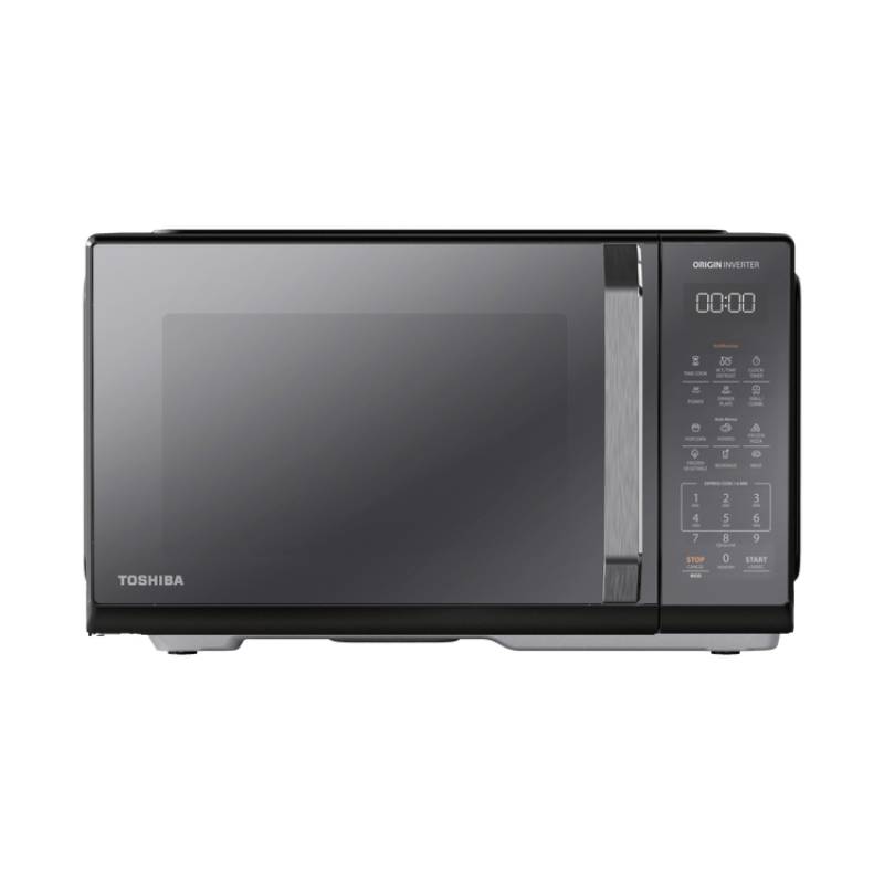 Toshiba Microwave 25 Liter 900 Watt + Inverter Grill Black