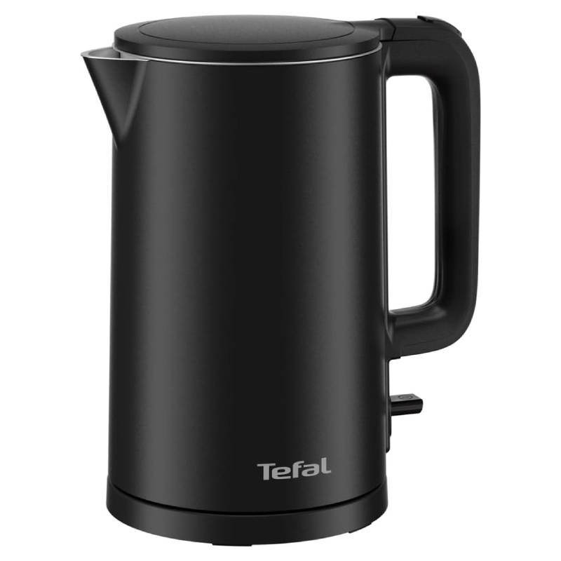 غلاية كهربائية Tefal بطبقة عزل مزدوجة، سعة 1.5 لتر، 1500 وات – أسود (KO1408E0)