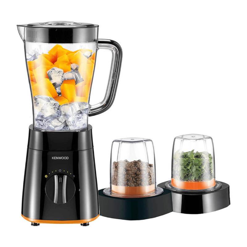 خلاط Kenwood بقوة 500 وات وسعة 1.5 لتر مع 2 مطحنة – BLP16.360BK – أسود