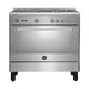 La Germania Freestanding Cooker (Classica +) 90×60 cm, 5 Gas Burners, Stainless Steel – 9H10GLA1X4AWW