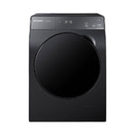 غسالة شارب K-PRO تحميل أمامي 13 كجم، موتور J-Tech Inverter، بخار، رمادي غامق – ES-FP132KLE-G