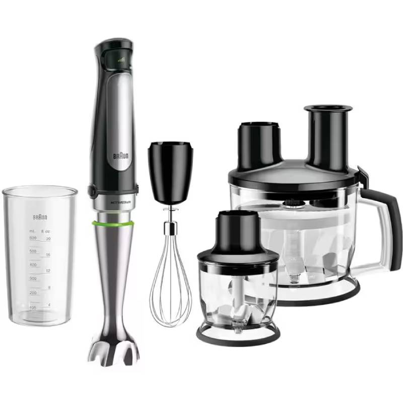 Braun Hand Blender MultiQuick 7 1000W 500ml with Accessories - MQ7085X - Black
