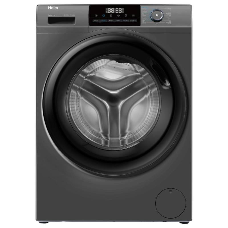 Haier غسالة ملابس فول أوتوماتيك تحميل أمامي إنفرتر 8 كجم – HW80-BP14929AS6 – فضي