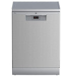 BEKO DISHWASHER , 14 PERSON , 5 PROGRAMS , SIZE 60 CM , STEAM GLOSS , BDFN15420S -SILVER

