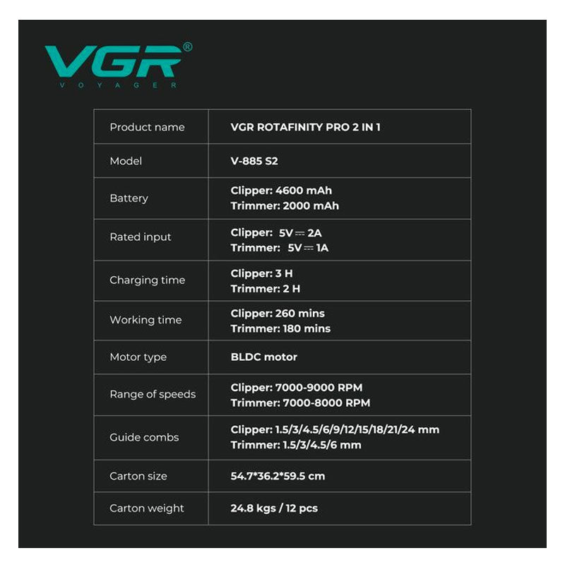 VGR V-001 Professional Hair Clipper