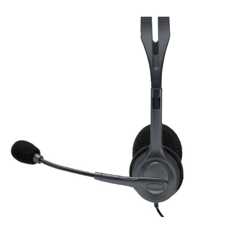 Logitech® H111 Stereo Headset + Microphone - Black