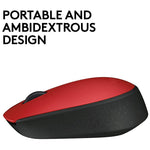 Logitech Wireless Mouse M171 - Red