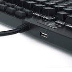 لوحة مفاتيح ميكانيكية Redragon K550 Yama (سويتش بنفسجي وإضاءة خلفية RGB) – 131 مفتاحاً – لون أسود