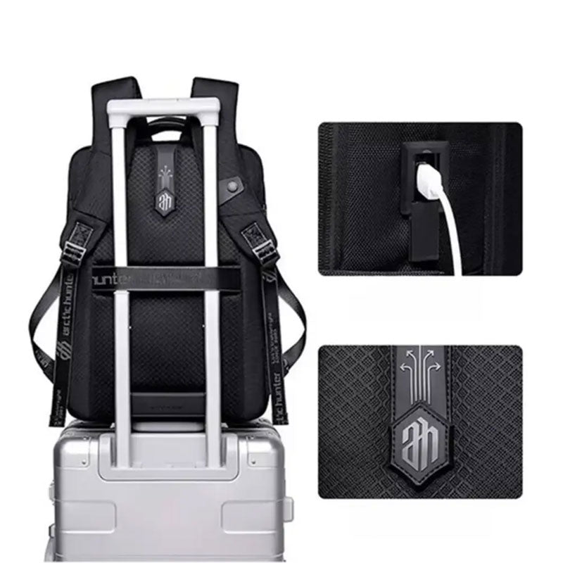 Actric Hunter , Bag laptop , Back , B00490 - Black

