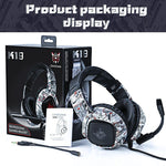 Onikuma Gaming Headphone Wired RGB LED K19 – Camo White