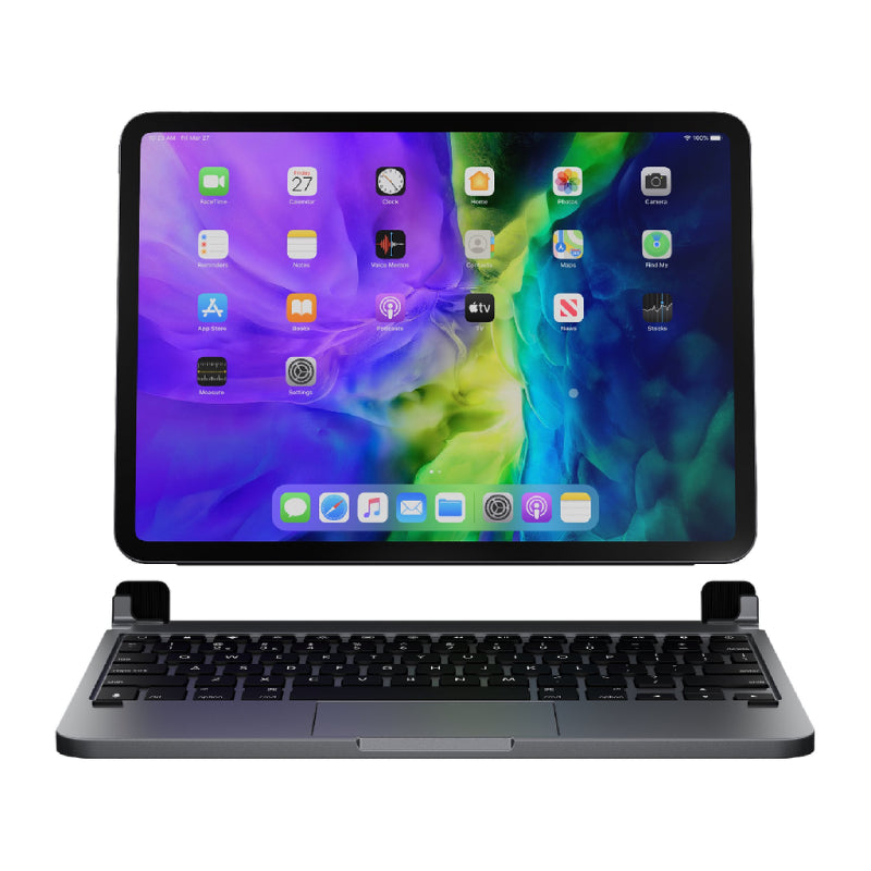 Brydge BRYTP4012, 11.0 Pro+ Wireless Keyboard For iPad Pro With Trackpad and Magnetic Cover - Gray
