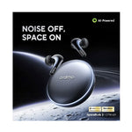 Oraimo SpaceBuds 2 Earbuds , AI Smart Noise Cancellation , Space Gray - OTW-631