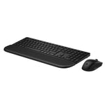 طقم لوحة مفاتيح وماوس HP 580C ثنائي الاتصال مع مسند راحة لليد أسود – BD5F2AA
