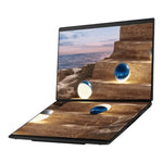 لابتوب ASUS Zenbook DUO UX807AA-SN319W، معالج Intel Core Ultra X9 378H، رام 32 جيجابايت، SSD سعة 1 تيرابايت، Intel Arc Graphics، شاشة OLED لمس 14 بوصة بدقة 3K، ويندوز 11، رمادي Moher Gray