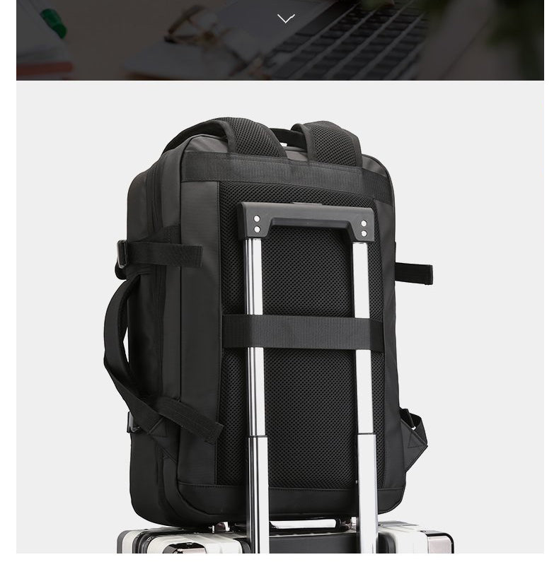 Meinaili 35L Large Backpack Waterproof Business Large Backpack 17.3 Inch Laptop - Black