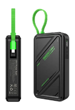باور بانك Infinix GT Power XP20GT بسعة 20000 مللي أمبير، قدرة 55 وات مع كابل USB-C مدمج، 3 منافذ – أسود