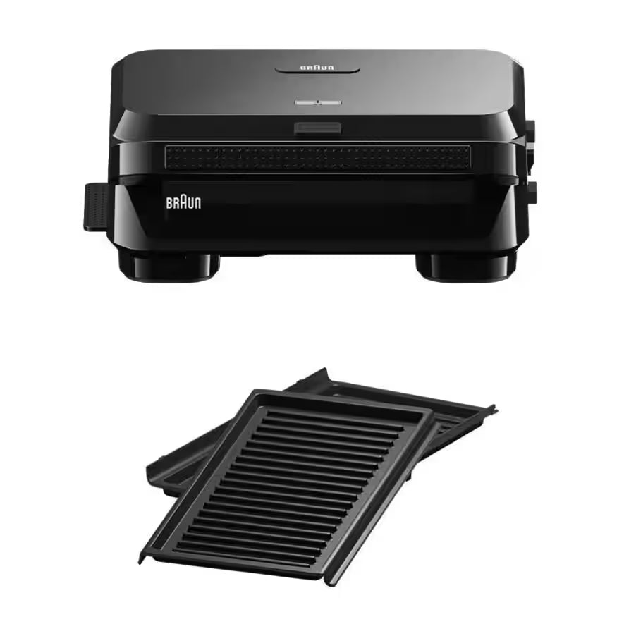 Braun SnackMaker 5 Premium Electric Grill, 800W, SM5001 - Black