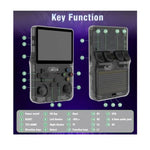 Linux Retro , Handheld Gaming Console Undefined , 64 GB , Undefined , R36S - Black

