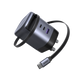 UGREEN 100W GaN Fast Home Charger Adapter with Retractable Cable X616, Silver