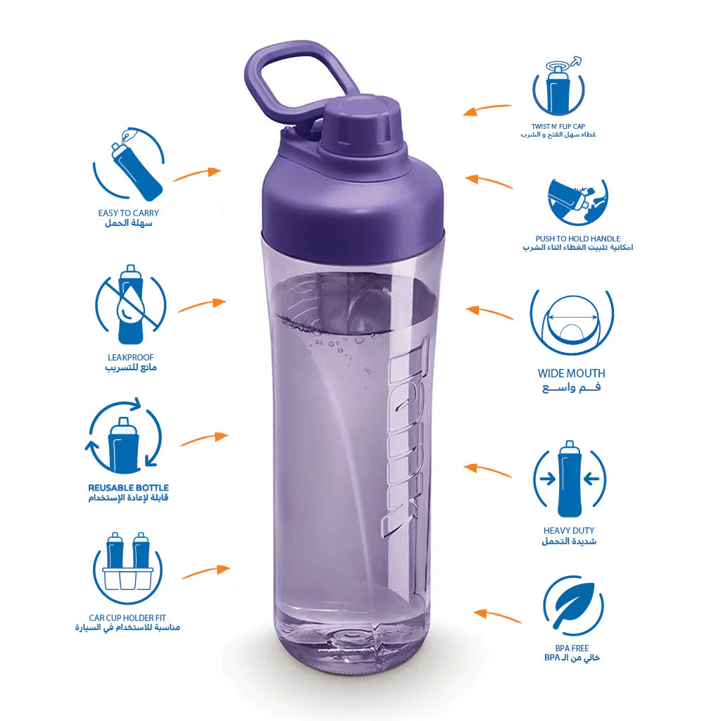 Tank Tritan Flip Bottle 800ml