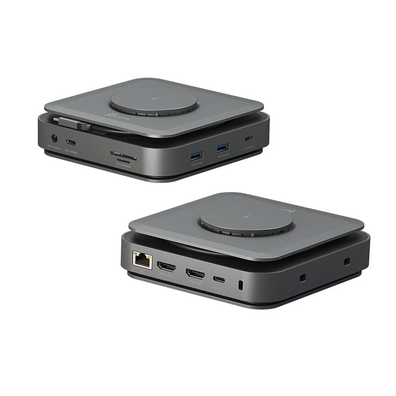 قاعدة توصيل j5create بمنفذ USB-C® وتدعم شاشتين HDMI™ بدقة 4K - طراز JCD3199