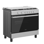 Midea 90cm Freestanding Gas Cooker – 5 Burners, Full Safety, MFO-MG36LE(SS)-VT Stainless Steel
