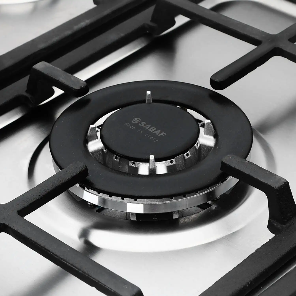 Unionaire Cooker 5 Burners 90x60 Full Safety 2 Oven Fans , C69SS-GC-511-ICPS2F-IS-2W-AL - Black & Silver