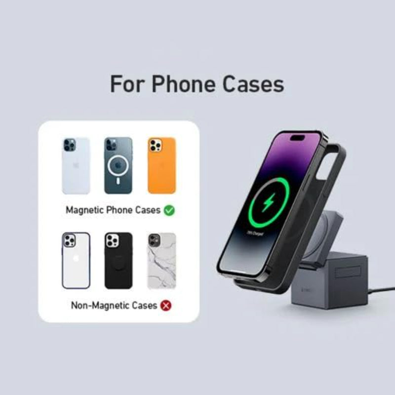 Anker 3-in-1 Cube Wireless MagSafe Charger 15W Y1811KA1 – Black
