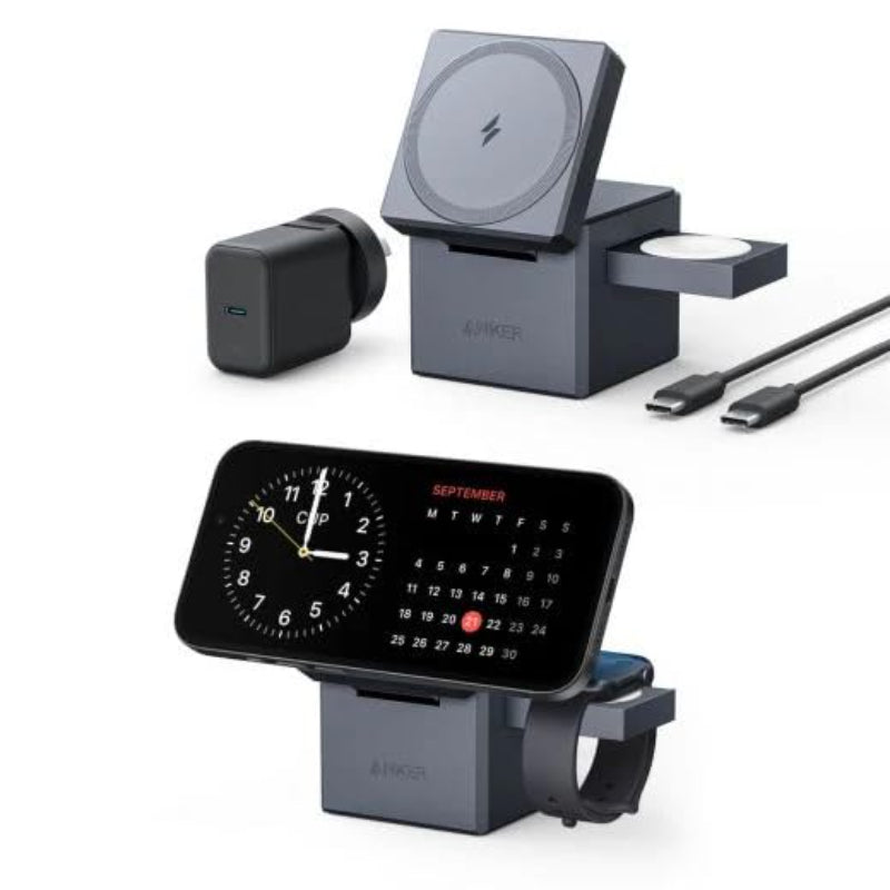 Anker 3-in-1 Cube Wireless MagSafe Charger 15W Y1811KA1 – Black