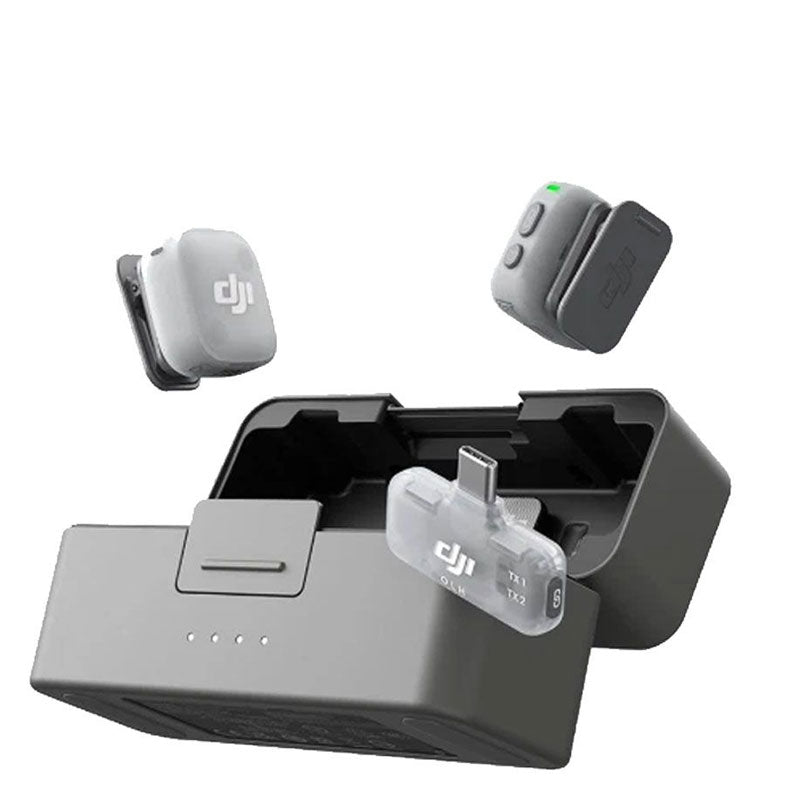 DJI مايك ميني 2 (2 مايك + جهاز استقبال + علبة شحن)
