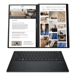 ASUS Zenbook Duo G16، Core Ultra 9 285H، رام 32GB، SSD 1TB، Intel Arc، شاشة 14" FHD، Windows 11، UX8406CA-QL319W، رمادي Inkwell