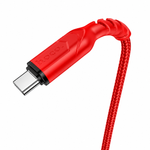 HOCO X59 USB Type-C to Lightning Anti-Bending Cable 2M 3A – Red