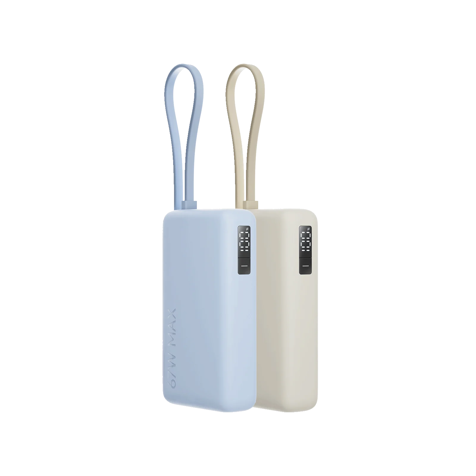باور بانك Xiaomi بسعة 10000 مللي أمبير، شحن سريع 67 واط مع كابل USB-C مدمج