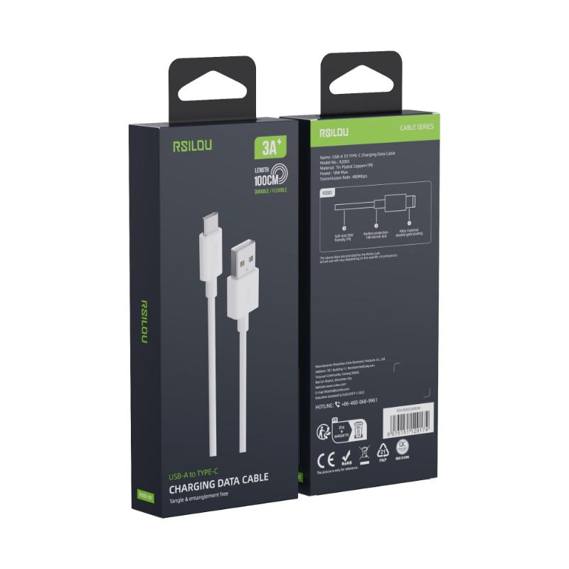Rsilou Type-C Cable 3A R2003-001 – White