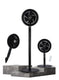 Touch Fan Speed 3-in-1 Fan with Remote 12 Inch (Desk + Wall + Stand)  40175B - Black